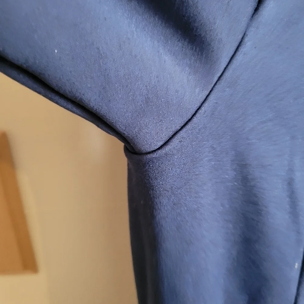 Salomon Full Zip Sweatshirt Fleece Lined Blue Long Sleeve M Medium
